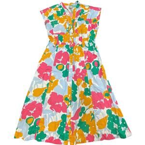 Free Assembly Floral Button-Front Dress - Size S